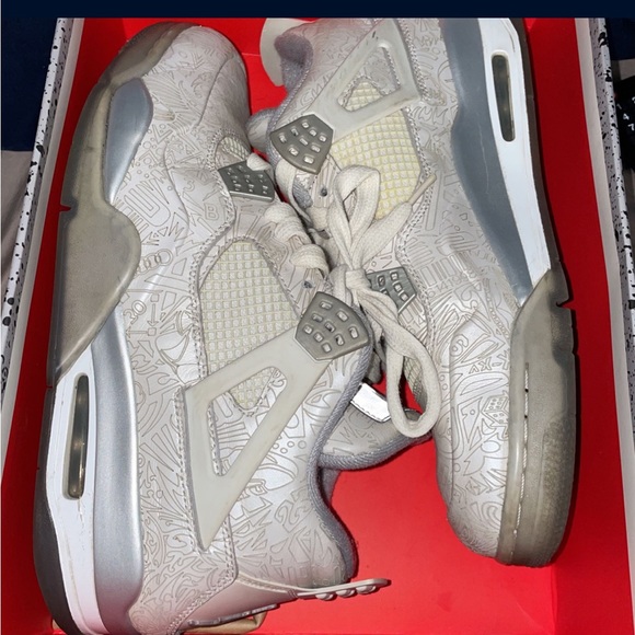 Nike air jordan retro laser 4’s - Picture 1 of 4
